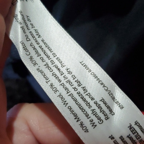 Eileen fisher cotton merino wool blend sweater knit dress red - Picture 6 of 6